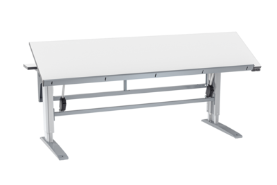 Neigbarer Tisch W400 2200x800 mm mit geteilter Tischplatte