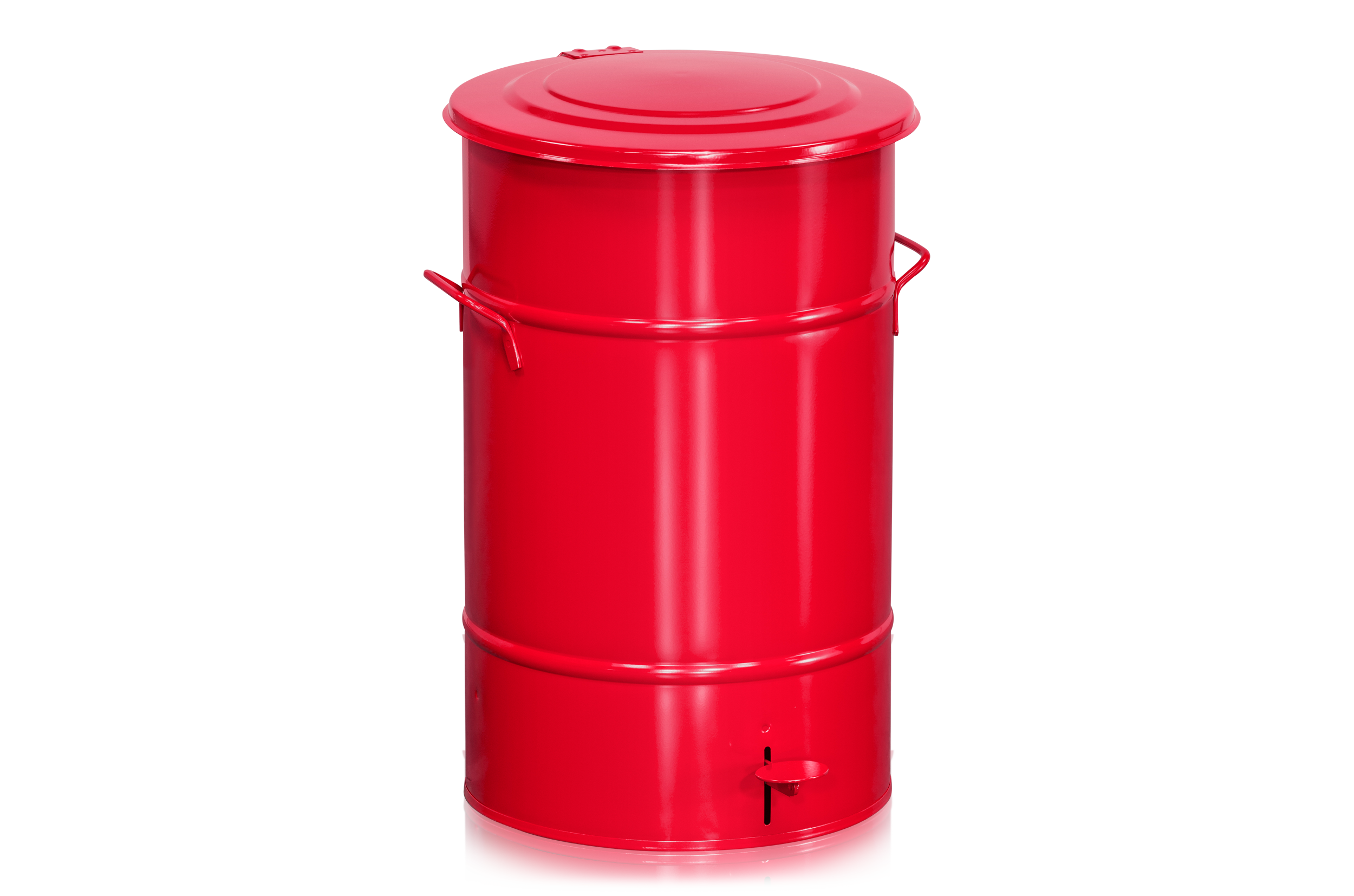 Abfallbehälter 70 l mit Fußpedal Rot