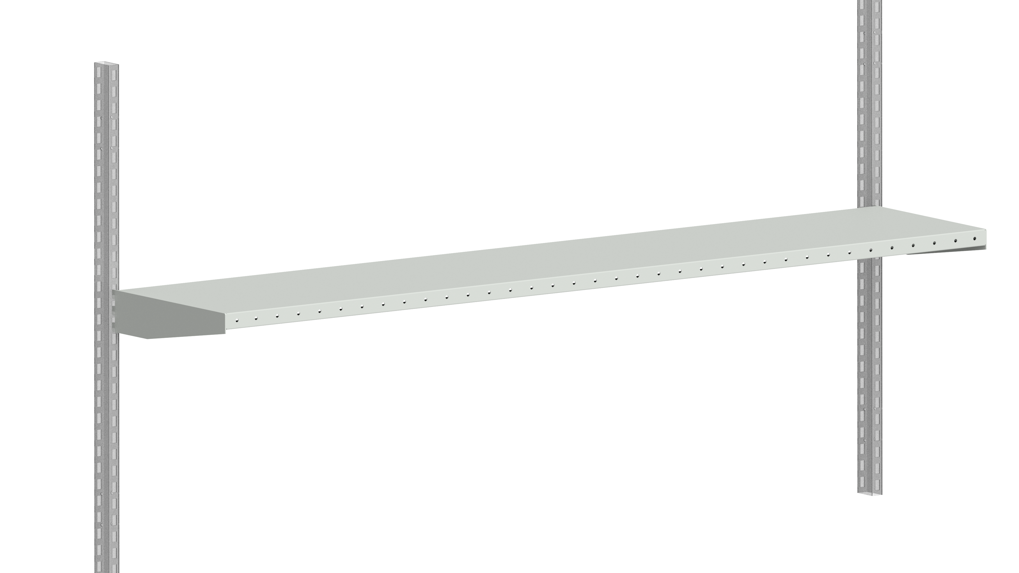 Packbordshylla 1800x360 mm - Ljusgrå