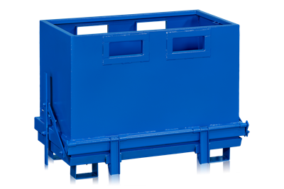 Bottentömmande Container 700 l Blå
