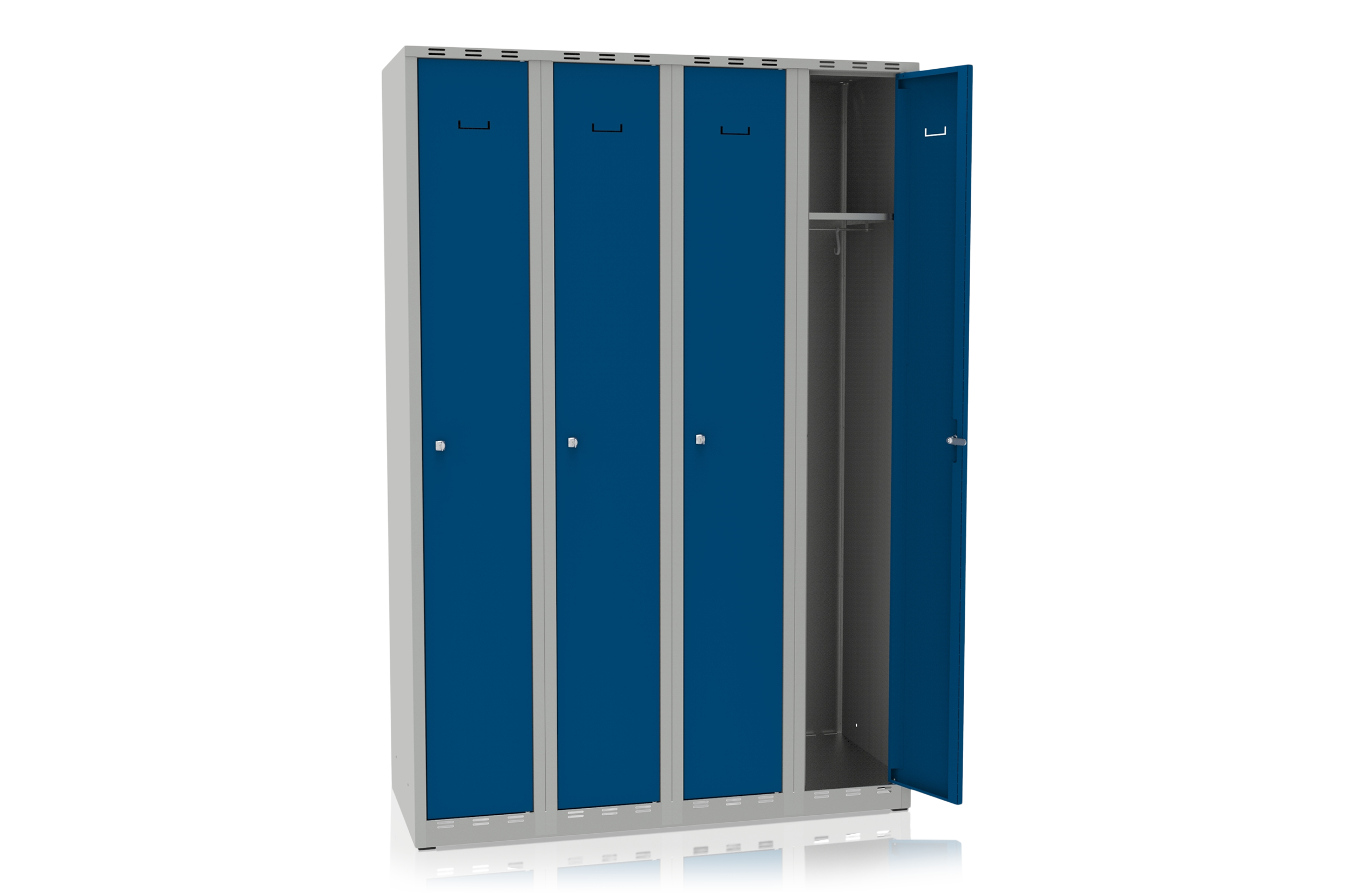 Locker 4 Doors Width 1200 mm Blue