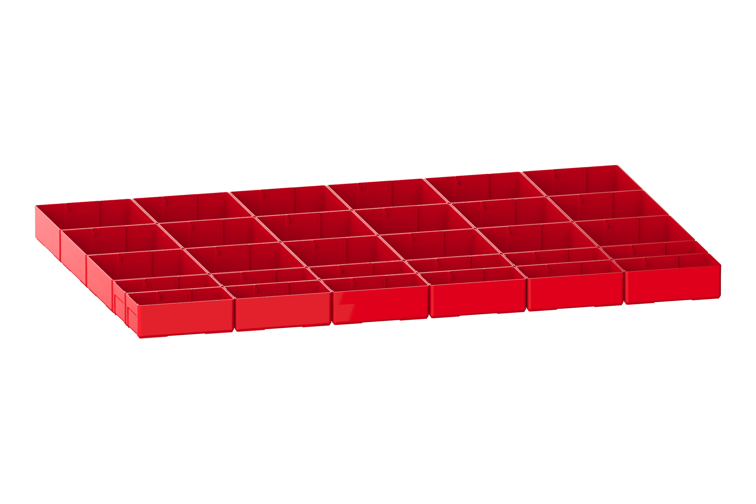 Lådinredning plast kit 22, 54x36, H=50mm