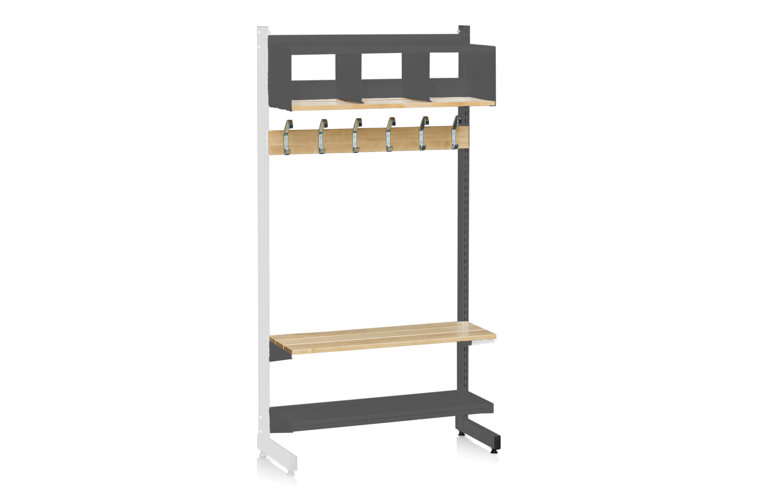 L-Stand Extension 900 mm Complete 4 Grey