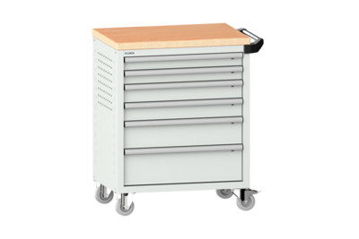 Verktygsvagn LISTA 36x27 6 lådor Multiplex