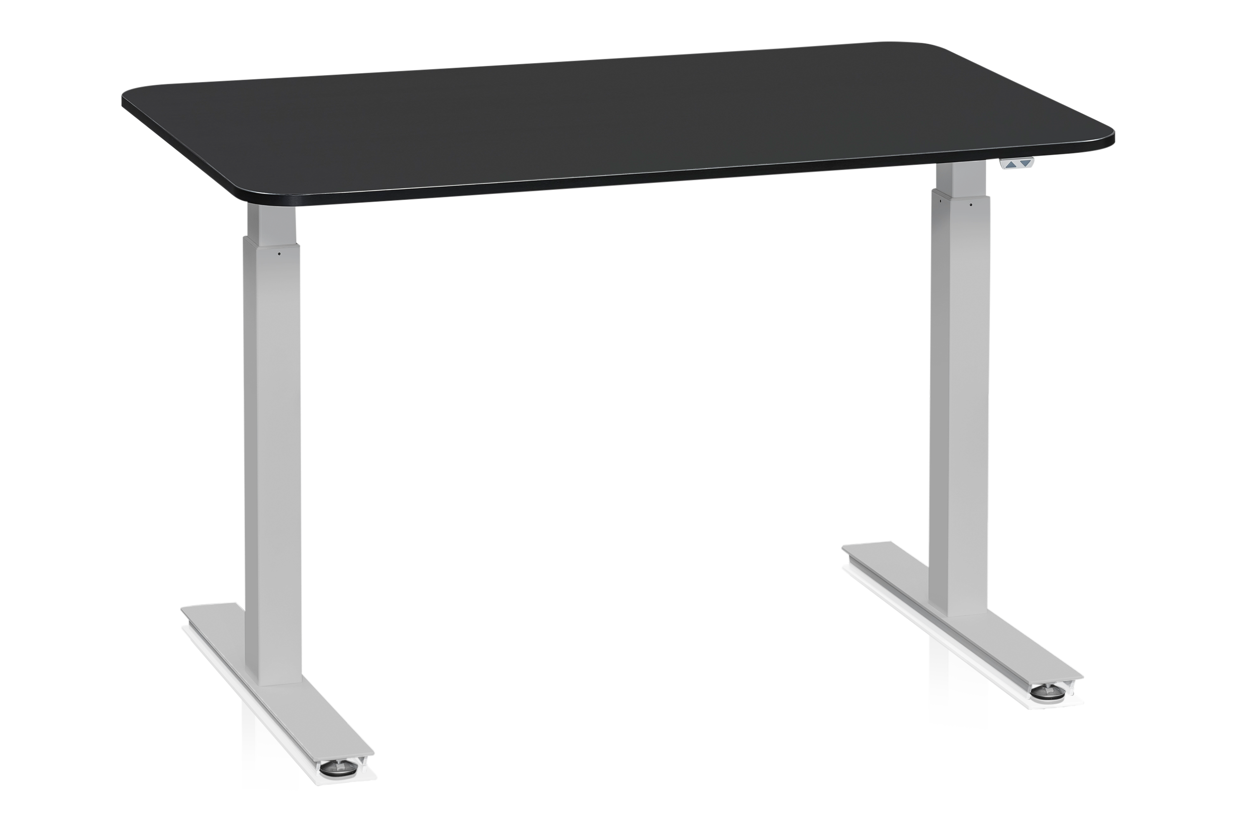 Desk 1200x800 mm Black/Silver Motorized