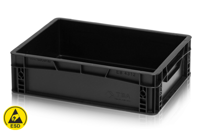 Plastback 400x300x120 mm ESD