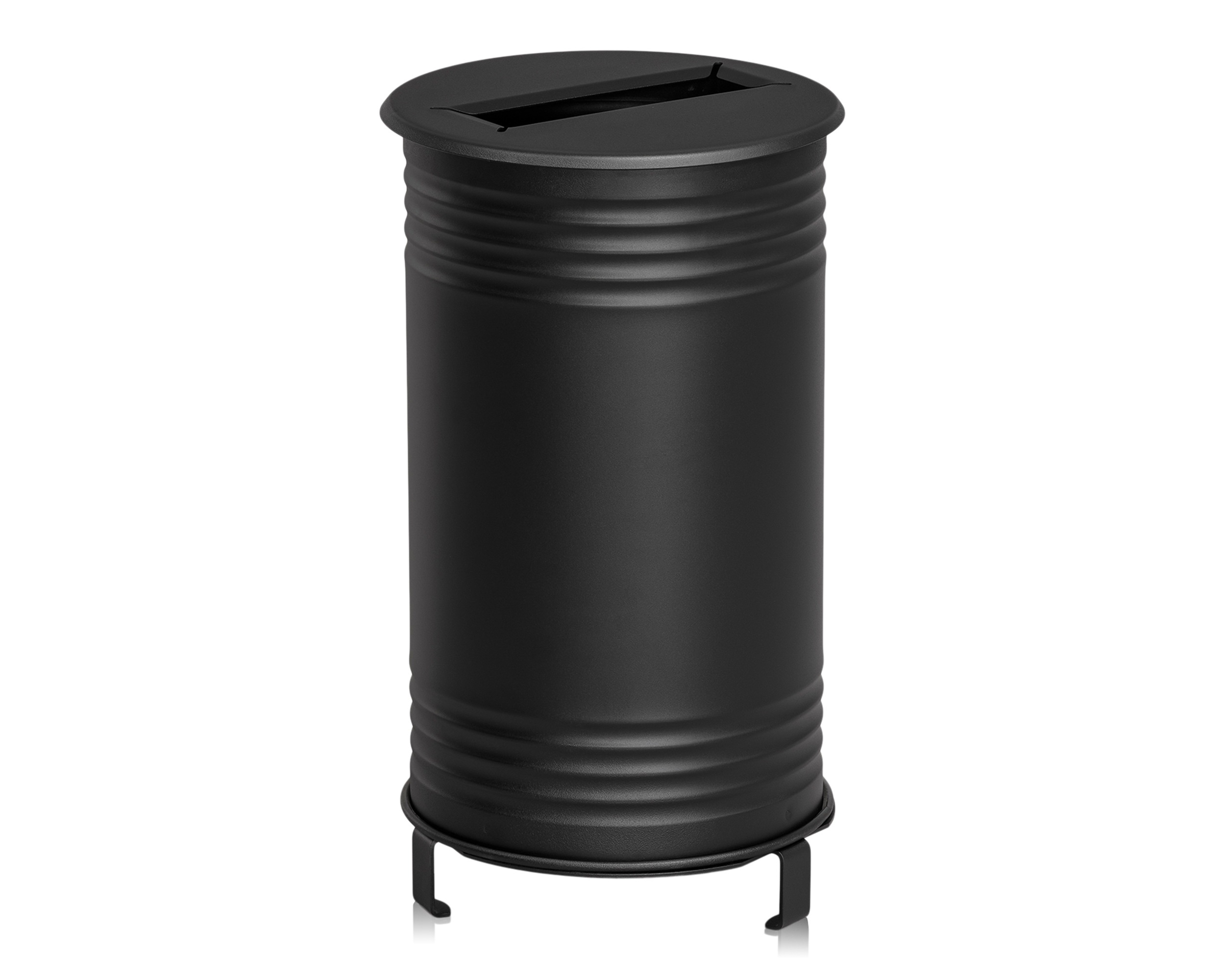 Waste Bin Tin, Paper, Black