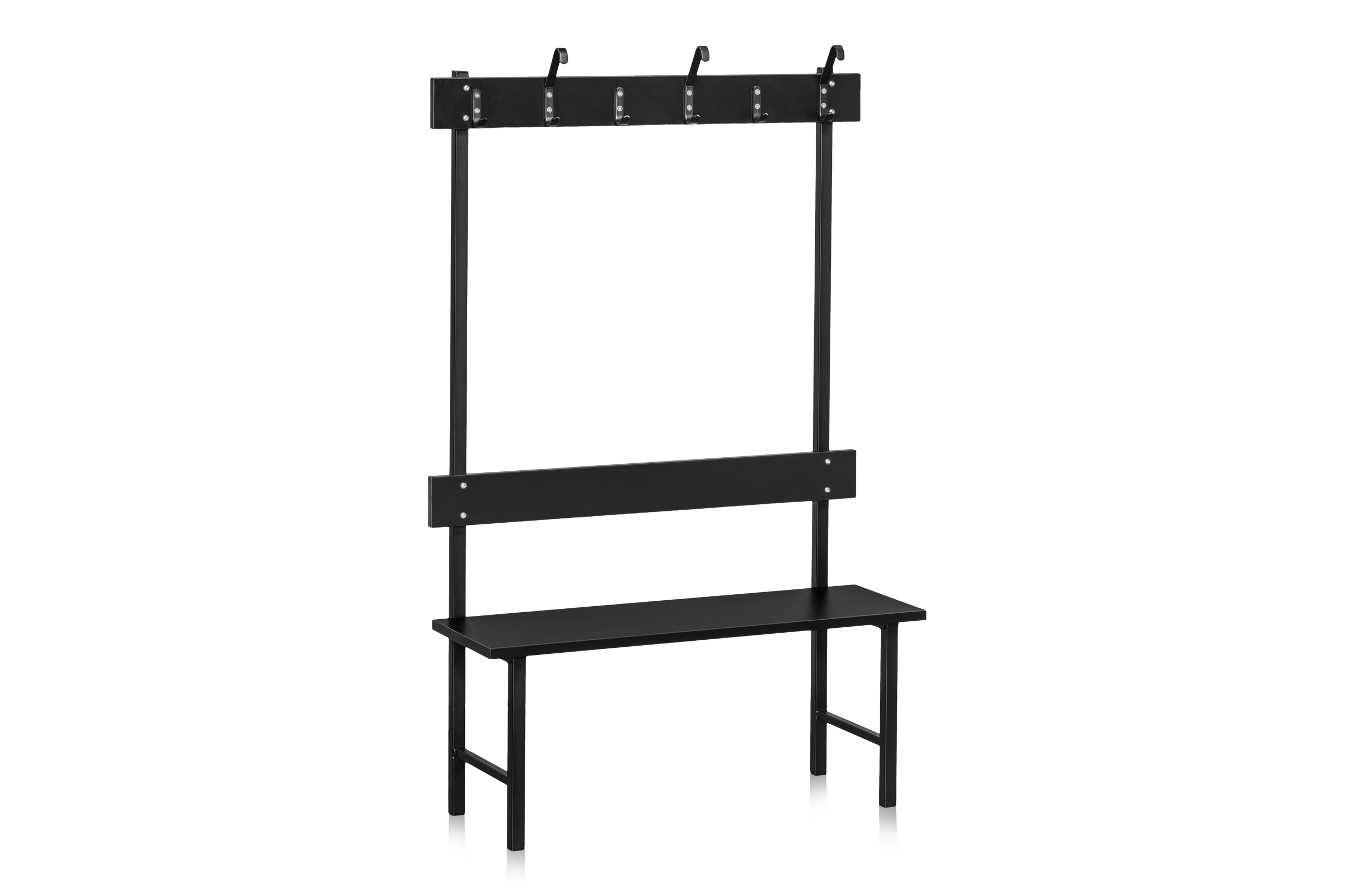 Bench Single-Sided 1000 mm Black