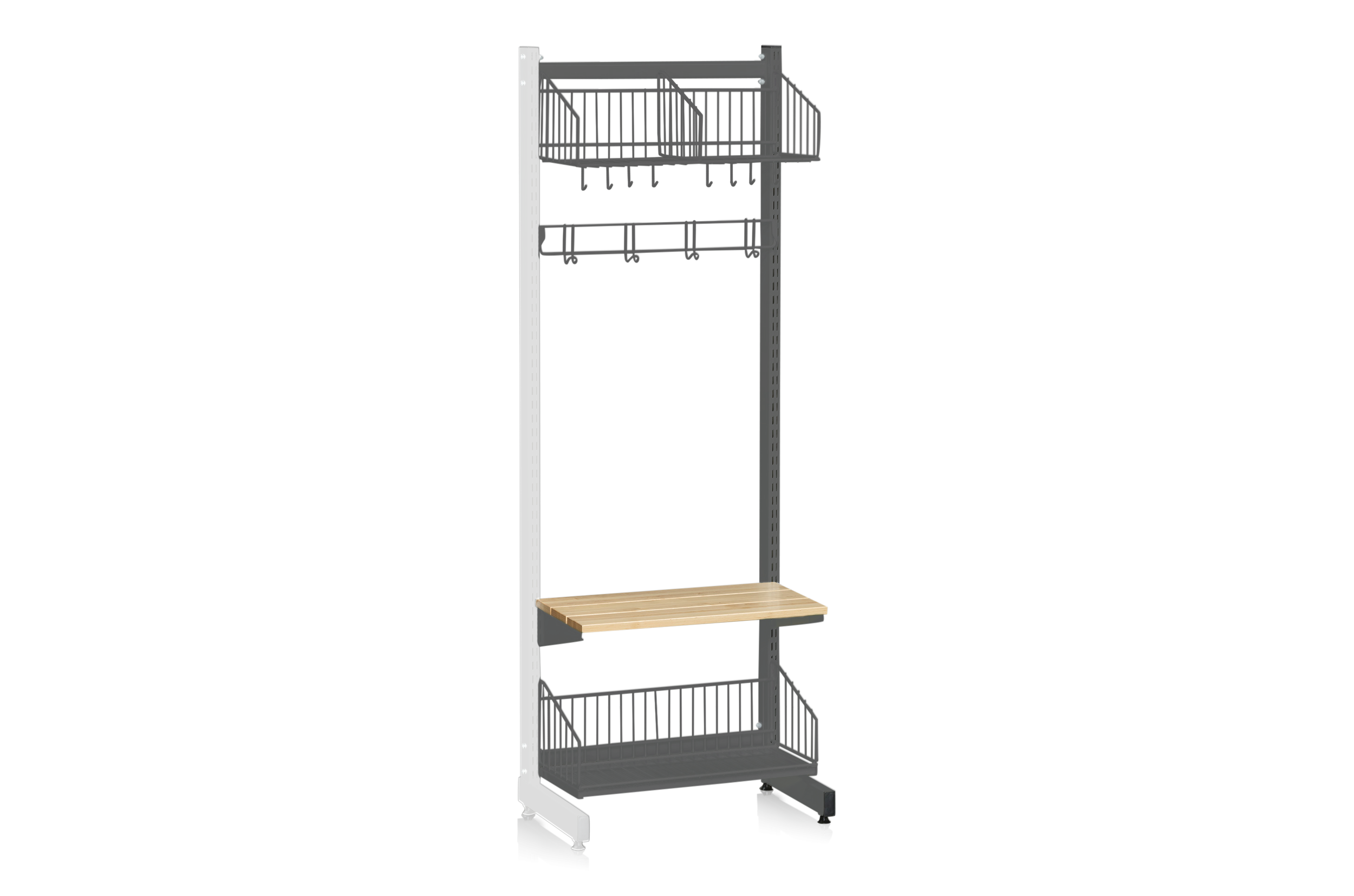 L-Stand Extension 600 mm Complete 3 Grey