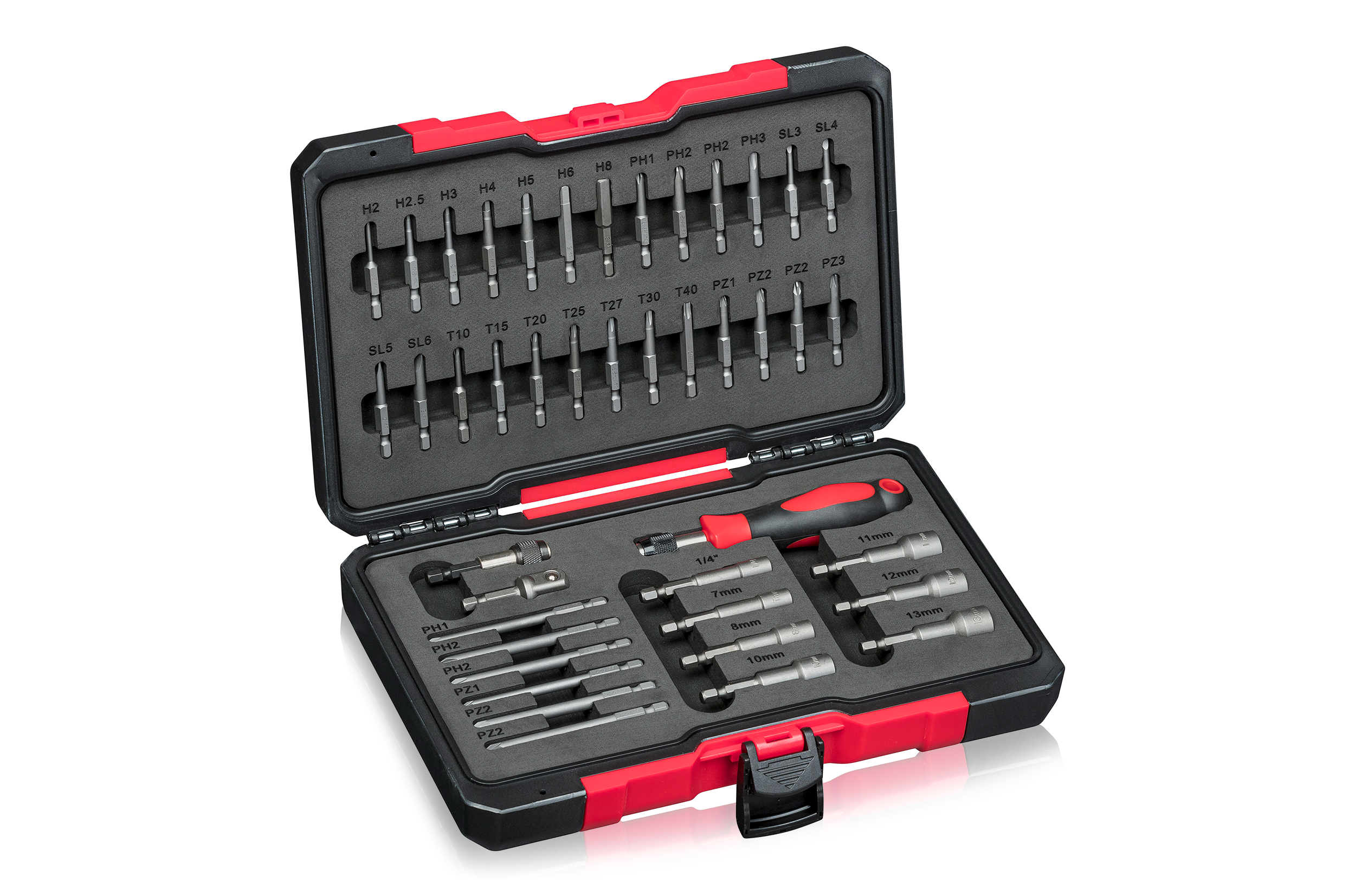 42 Pcs 1/4" Dr Bit Set