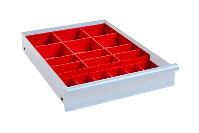 Lådinredning 100 mm Plastlådor Kombination 4