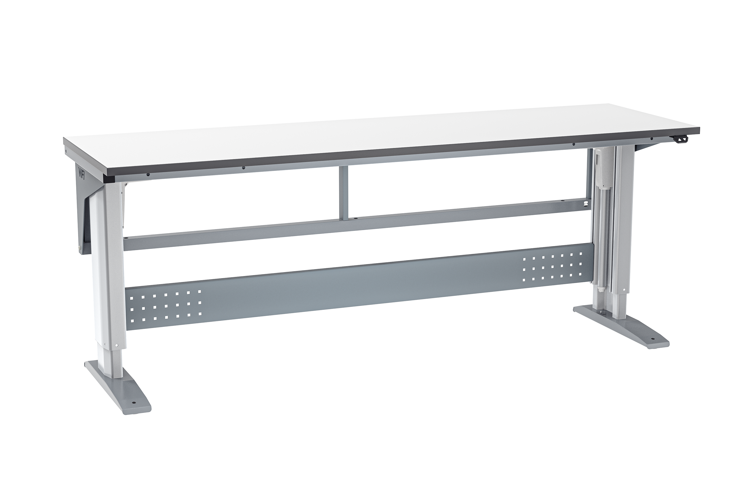 Workbench W400 2000x600 mm Grey Laminate
