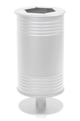Avfallsbehållare Tin, Brännbart, Fot, Vit