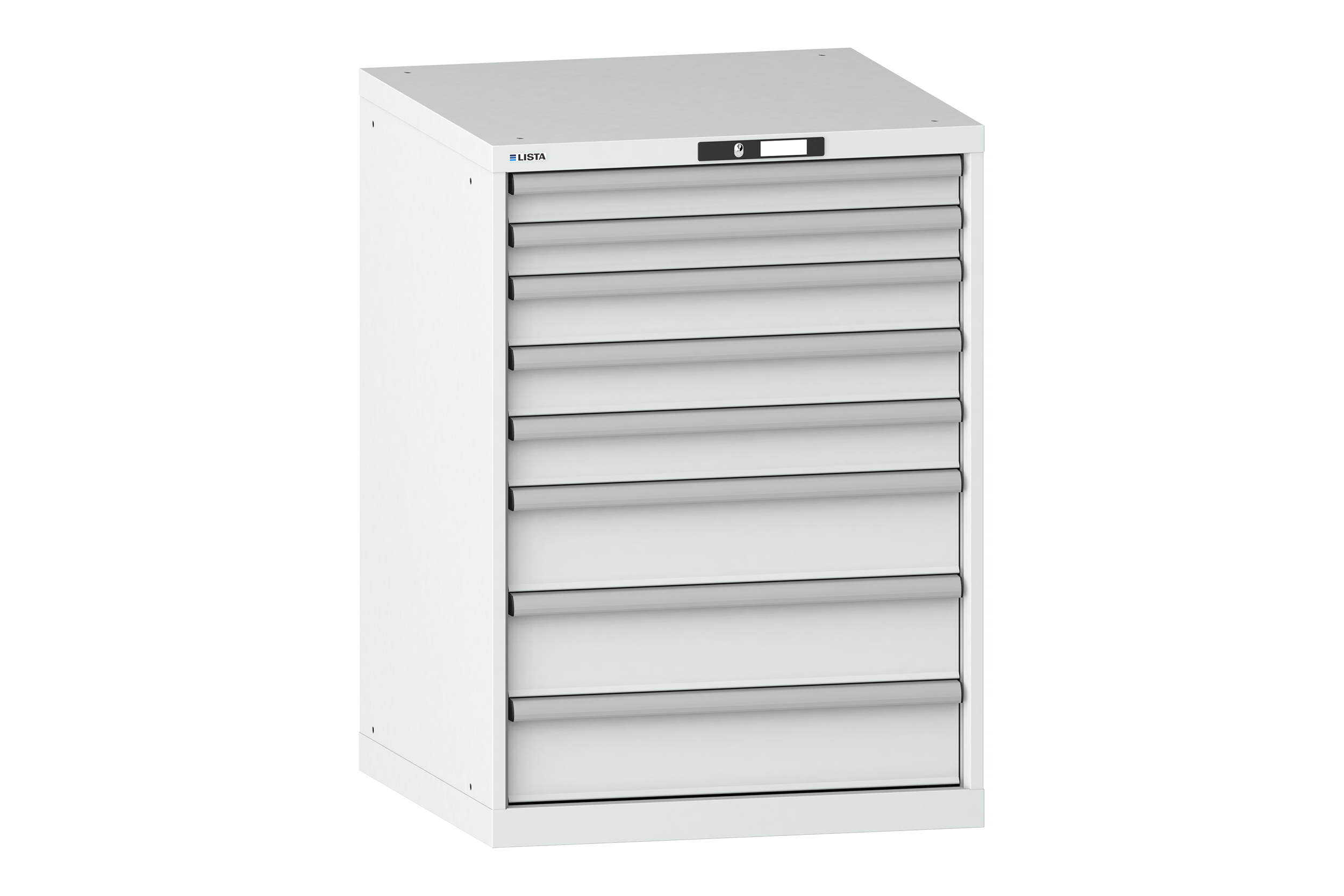 Verktygshurts LISTA 36x36 (BxDxH) 717x725x1000 8 lådor 75 kg