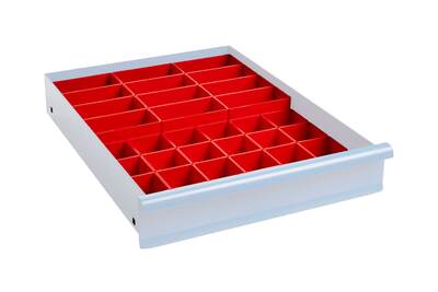 Lådinredning 100 mm Plastlådor Kombination 3