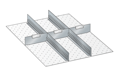 Lådinredning metall 115, 27x36, H=200mm