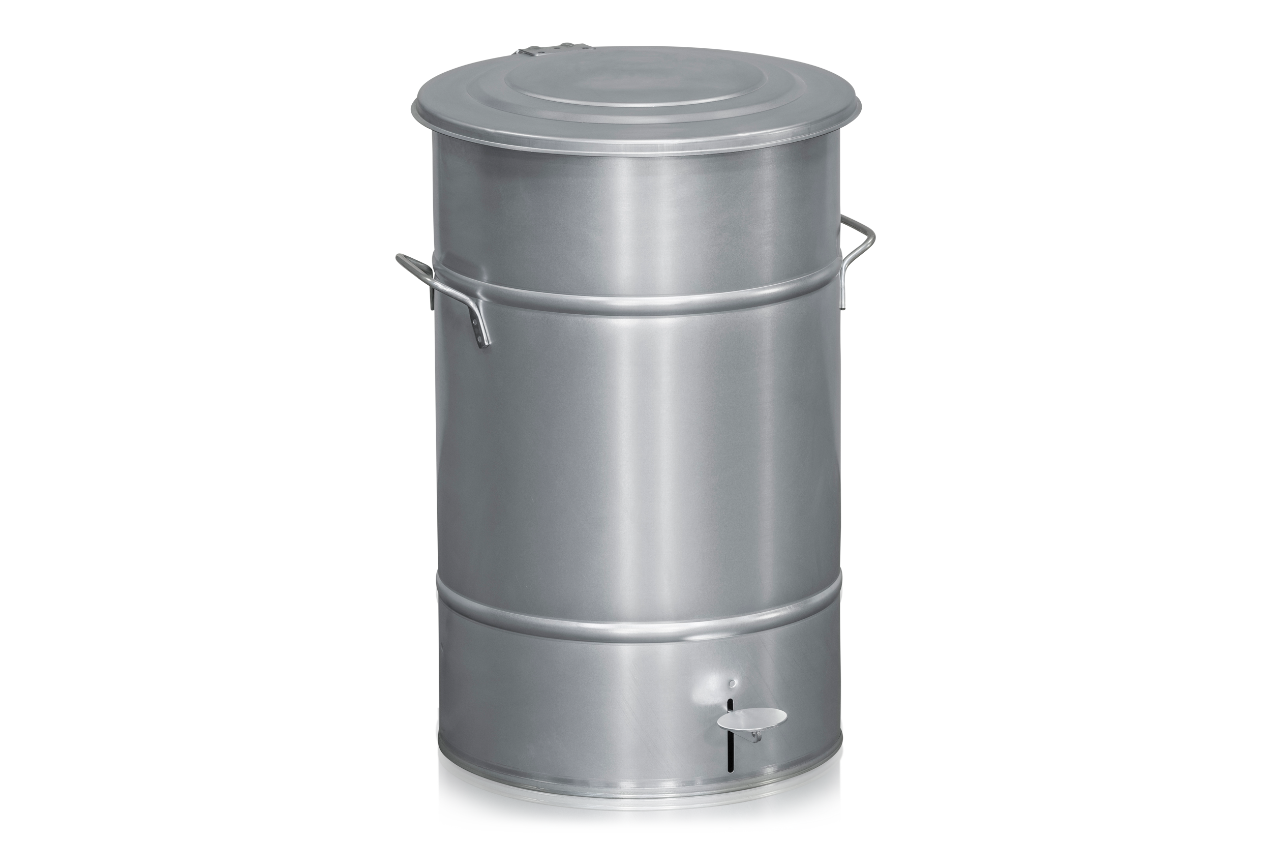 Refuse Bin 70 l including Pedal Galvanized