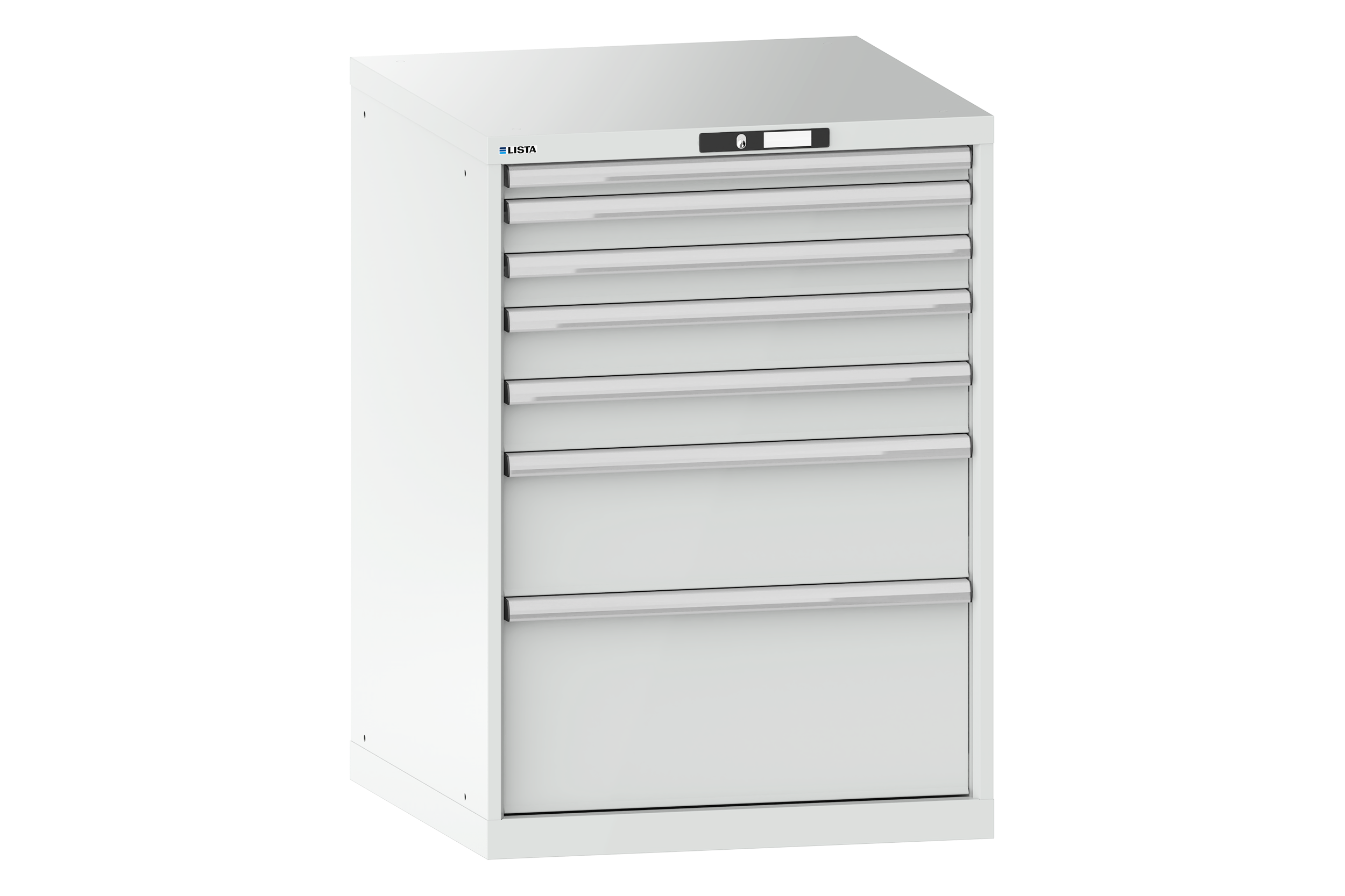Verktygshurts LISTA 36x36 (BxDxH) 717x725x1000 7 lådor 200 kg