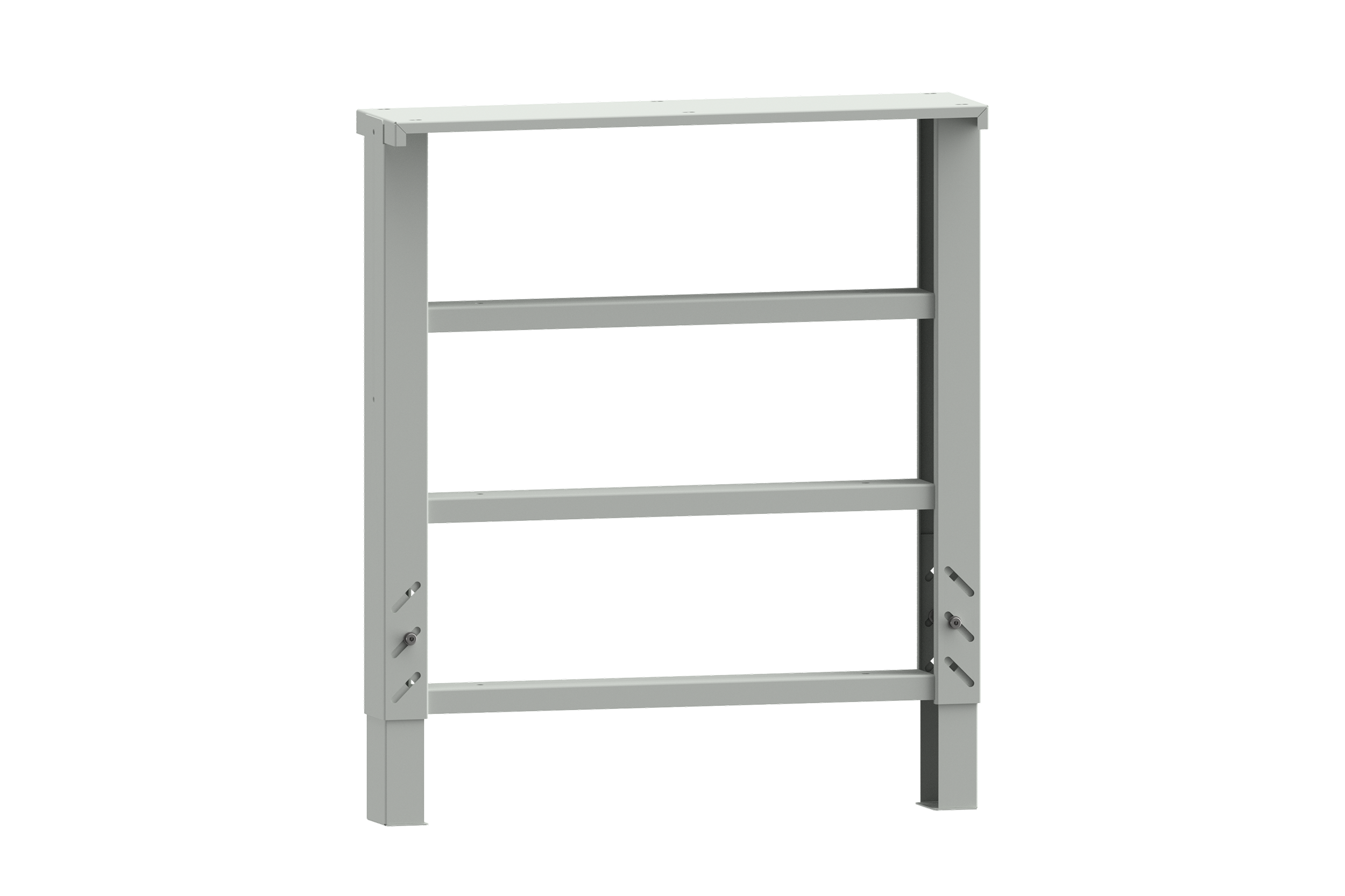 Heavy Duty Leg with three shelves Grey RAL 7035
