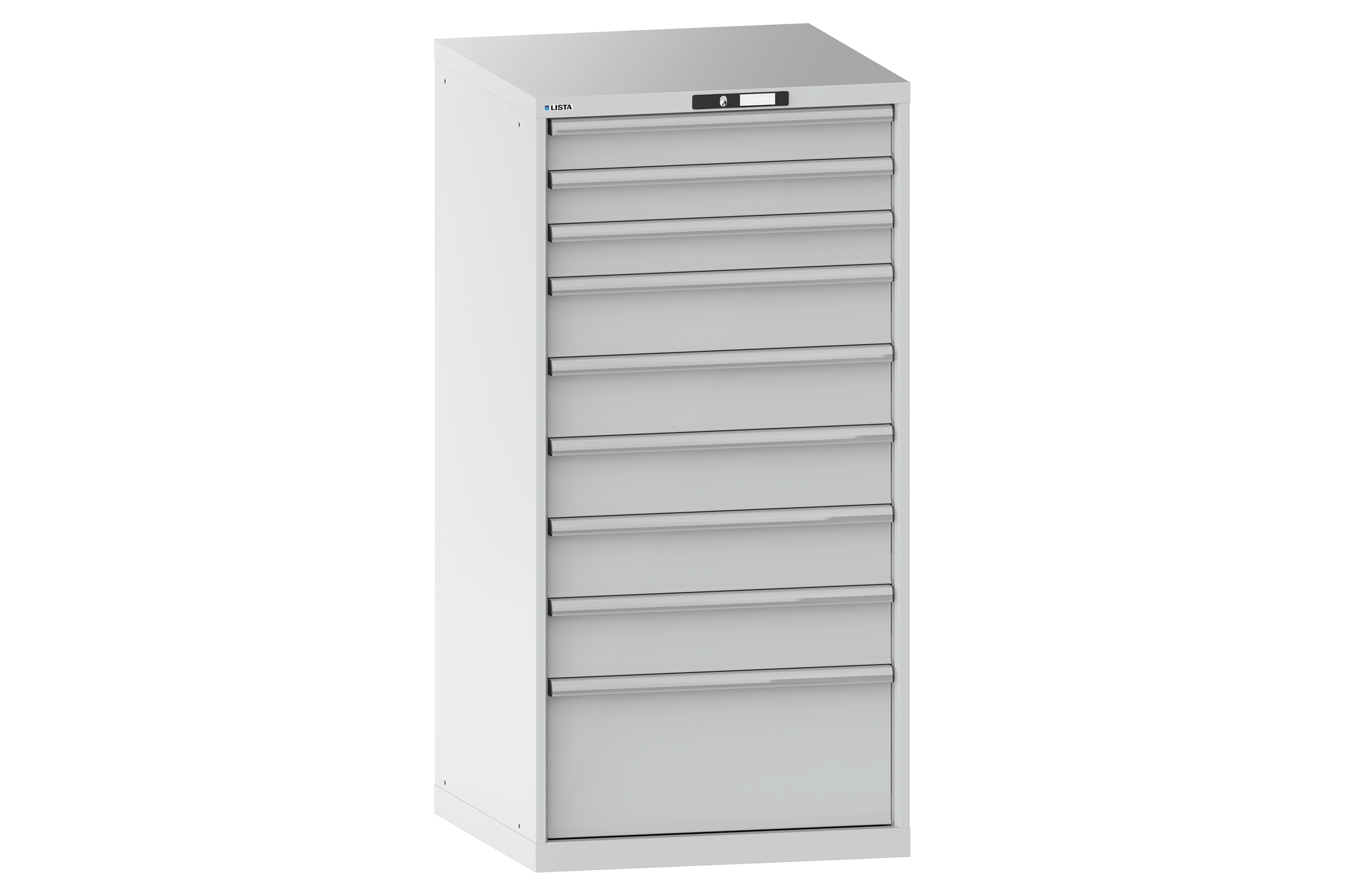 Verktygshurts LISTA 36x36 (BxDxH) 717x725x1450 9 lådor 75 kg