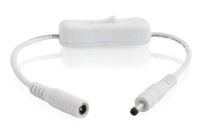 DC connector switch White