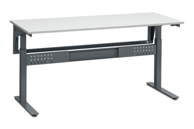 Workbench W200 1800x800 Grey Laminate inkl Frame for Uprights
