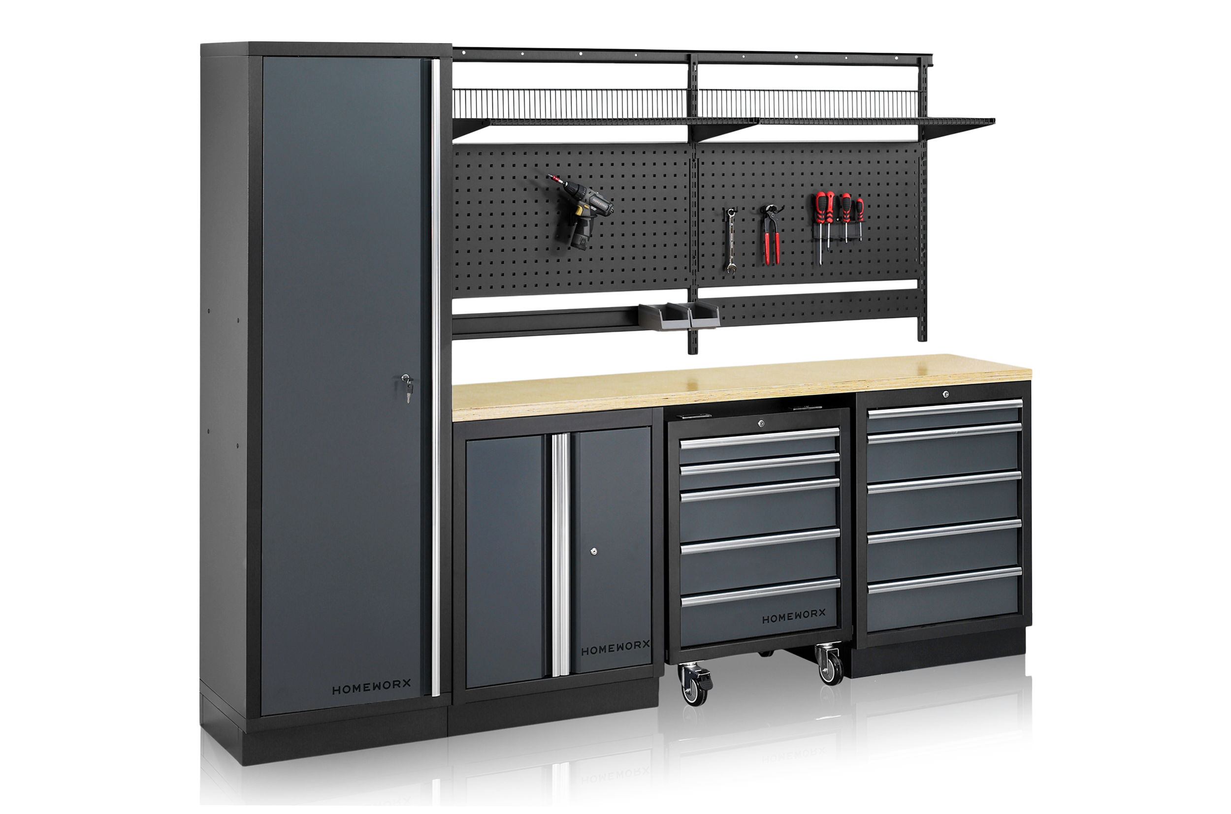 Garageinredning Homeworx Panel Komplett 1