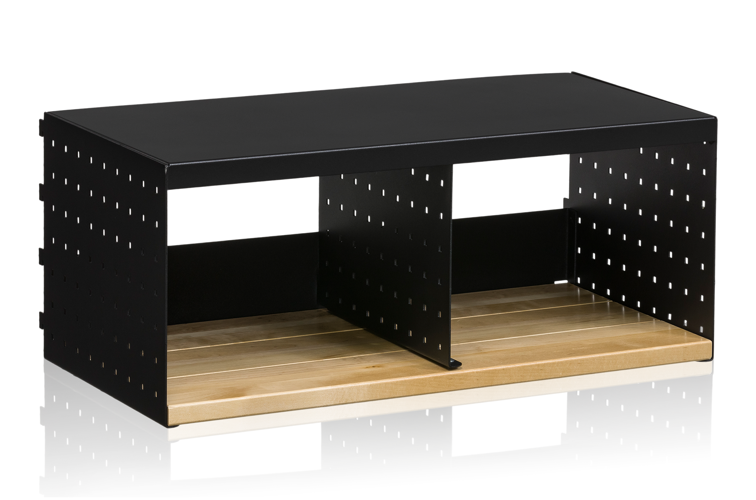 Clothing Compartment 600 mm 2 Sections Black
