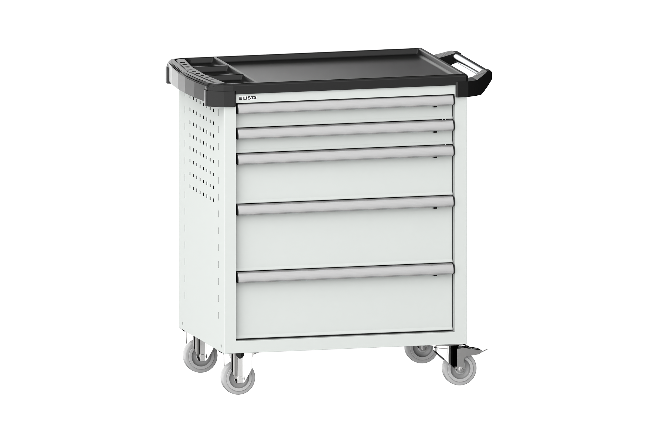 Verktygsvagn LISTA 36x27 5 lådor ABS