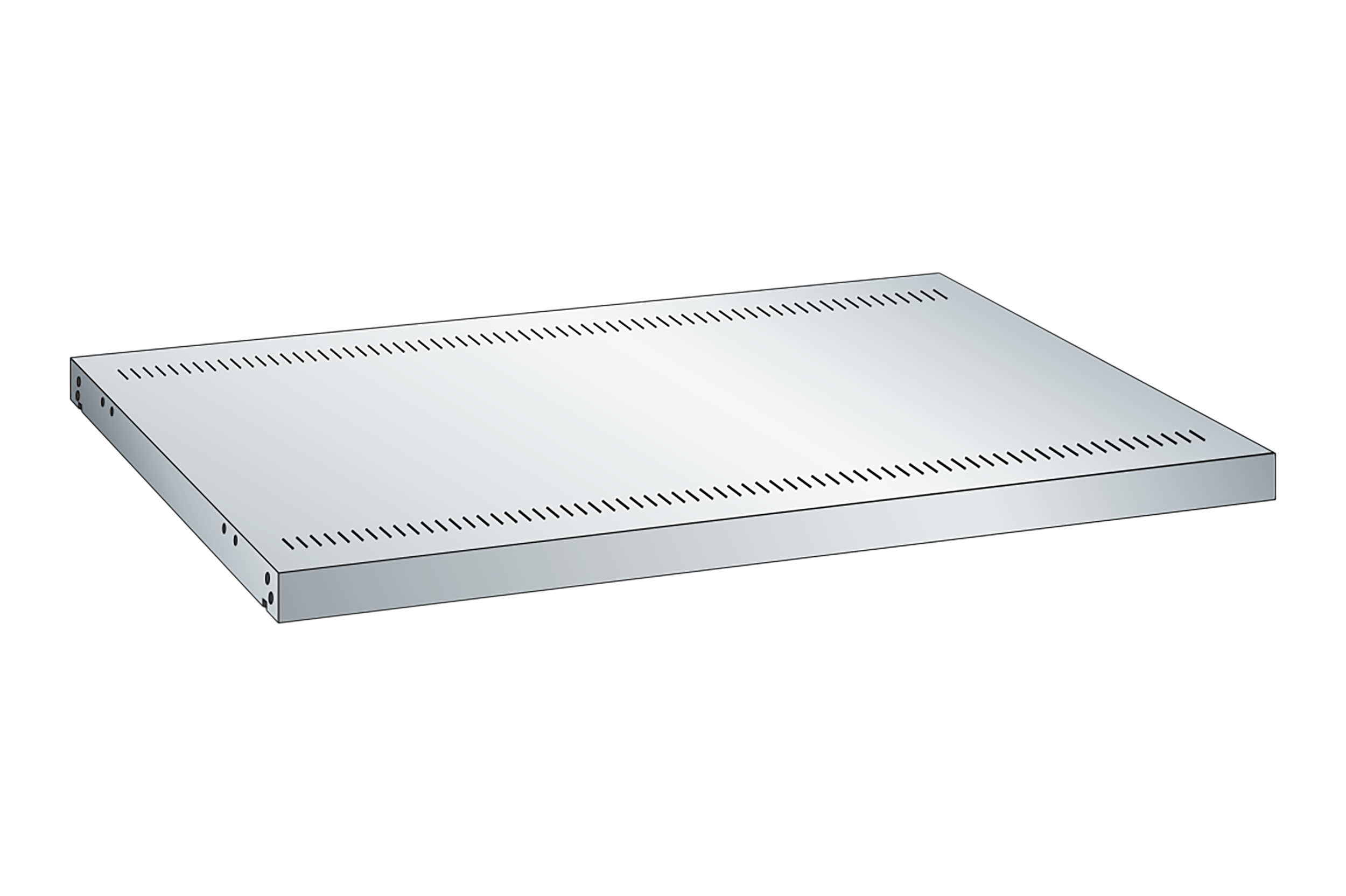 Universal hylla slitsad LISTA 54x36 475 kg