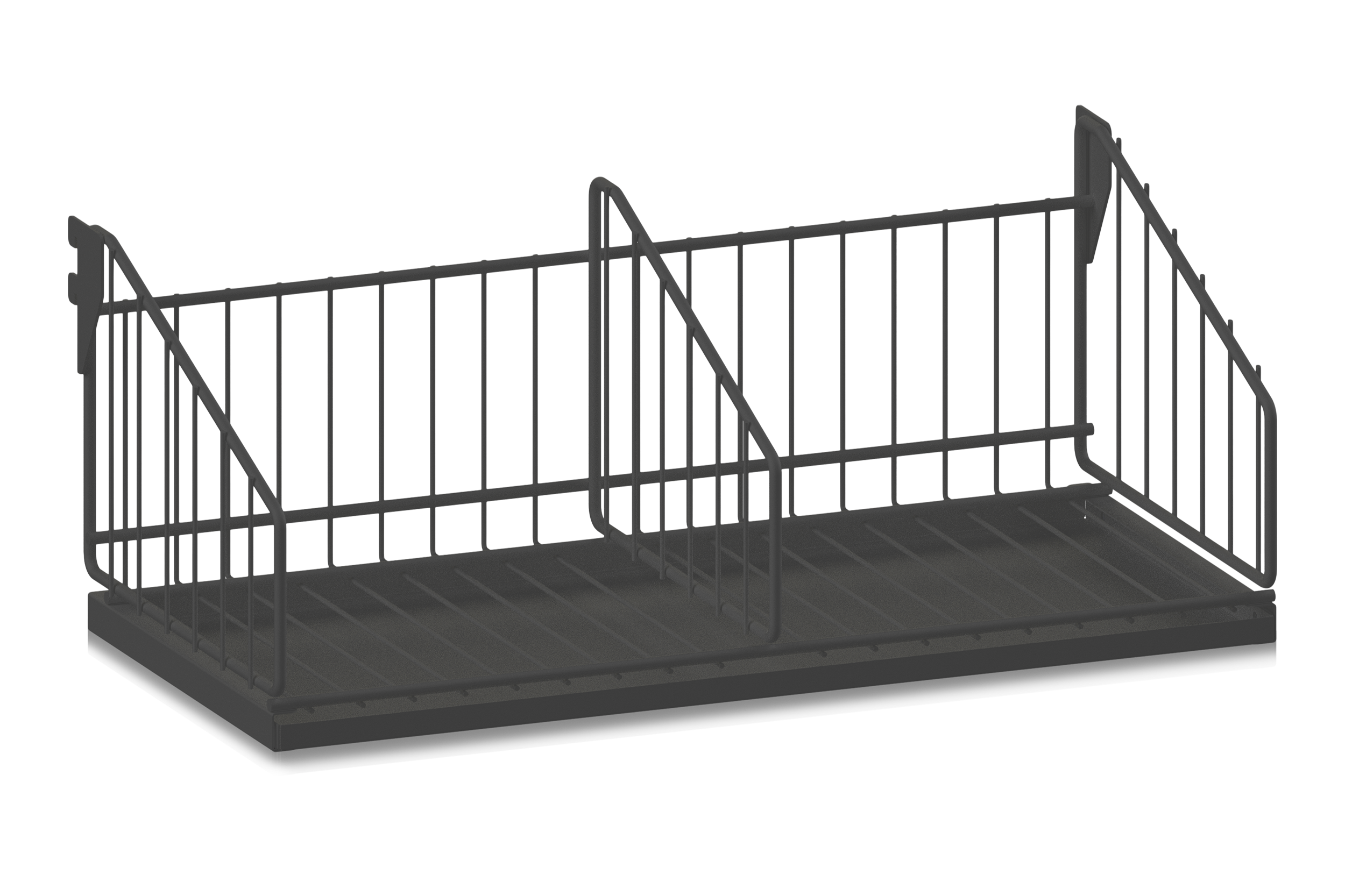 Shoe Shelf including Drip Tray 600 mm Grey