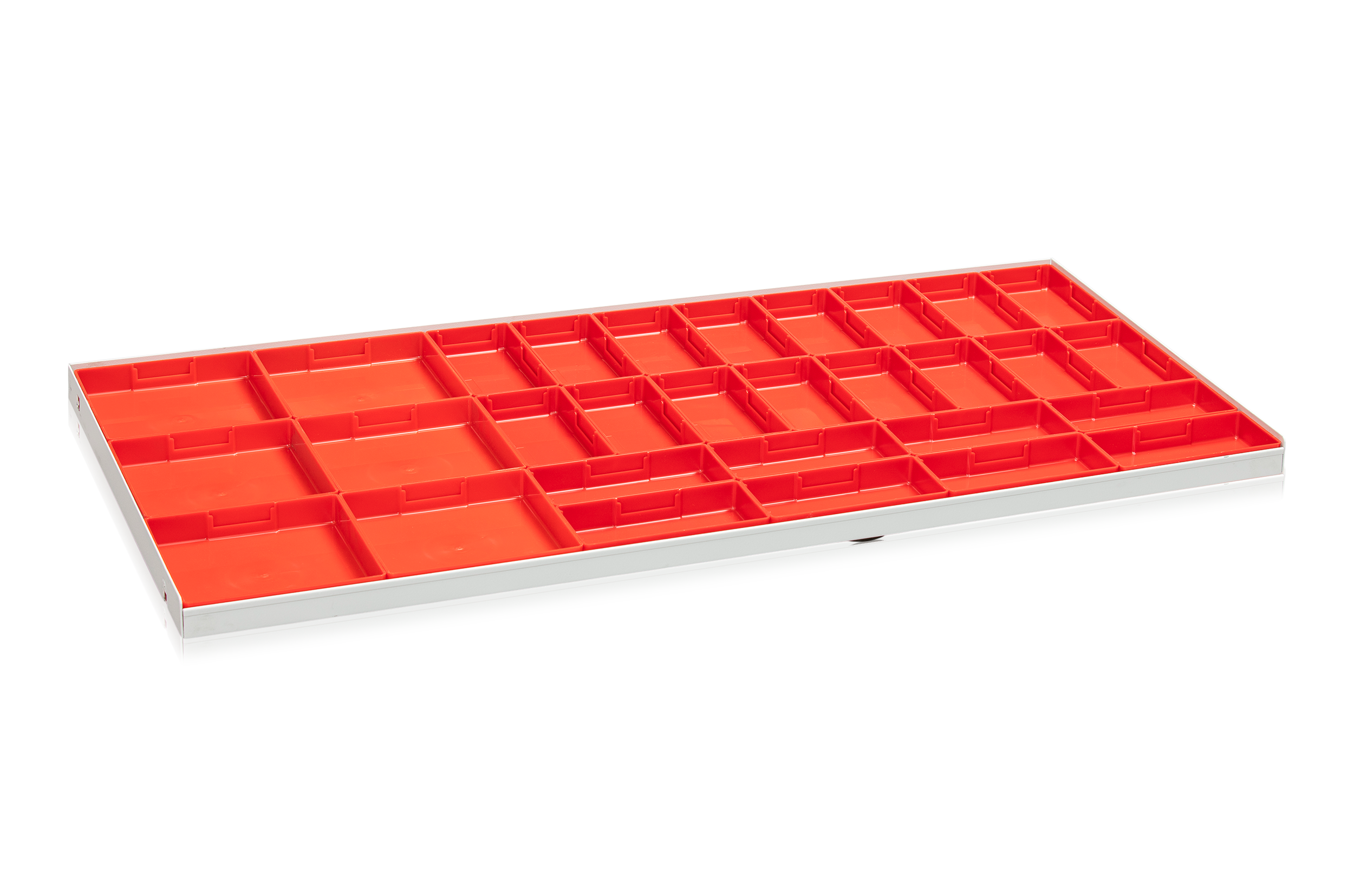 Lådinredning 900x450x35 mm Plastlådor Kombination 3