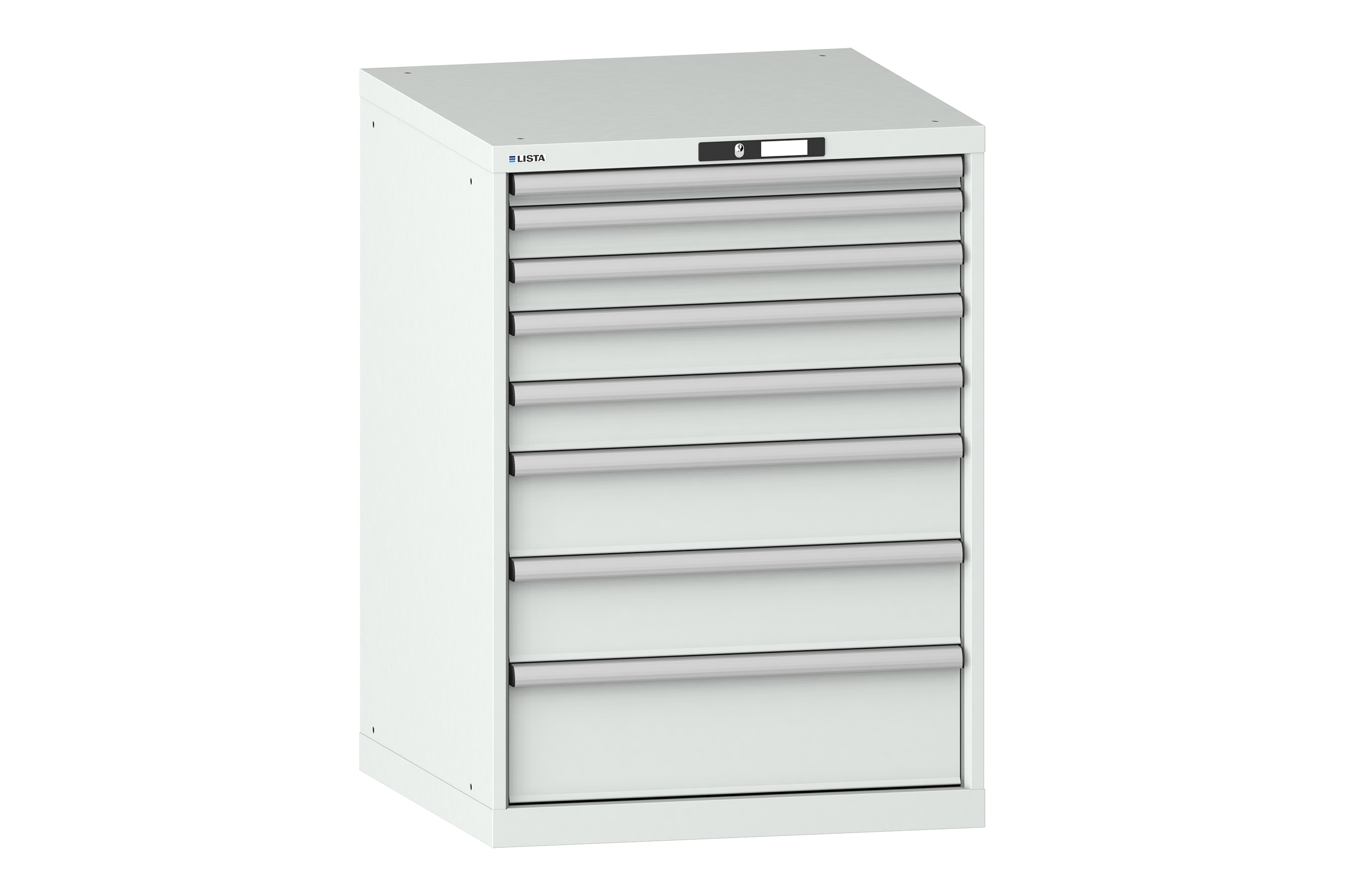 Verktygshurts LISTA 36x36 (BxDxH) 717x725x1000 8 lådor 75 kg