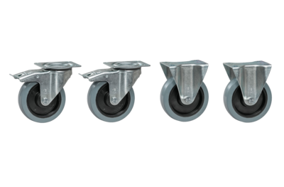 Castor Kit Rubber 4-Pack