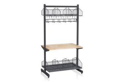 Schuh- und Hutablage inkl. Sitzbank und Hakenleiste Boden Grundteil, g