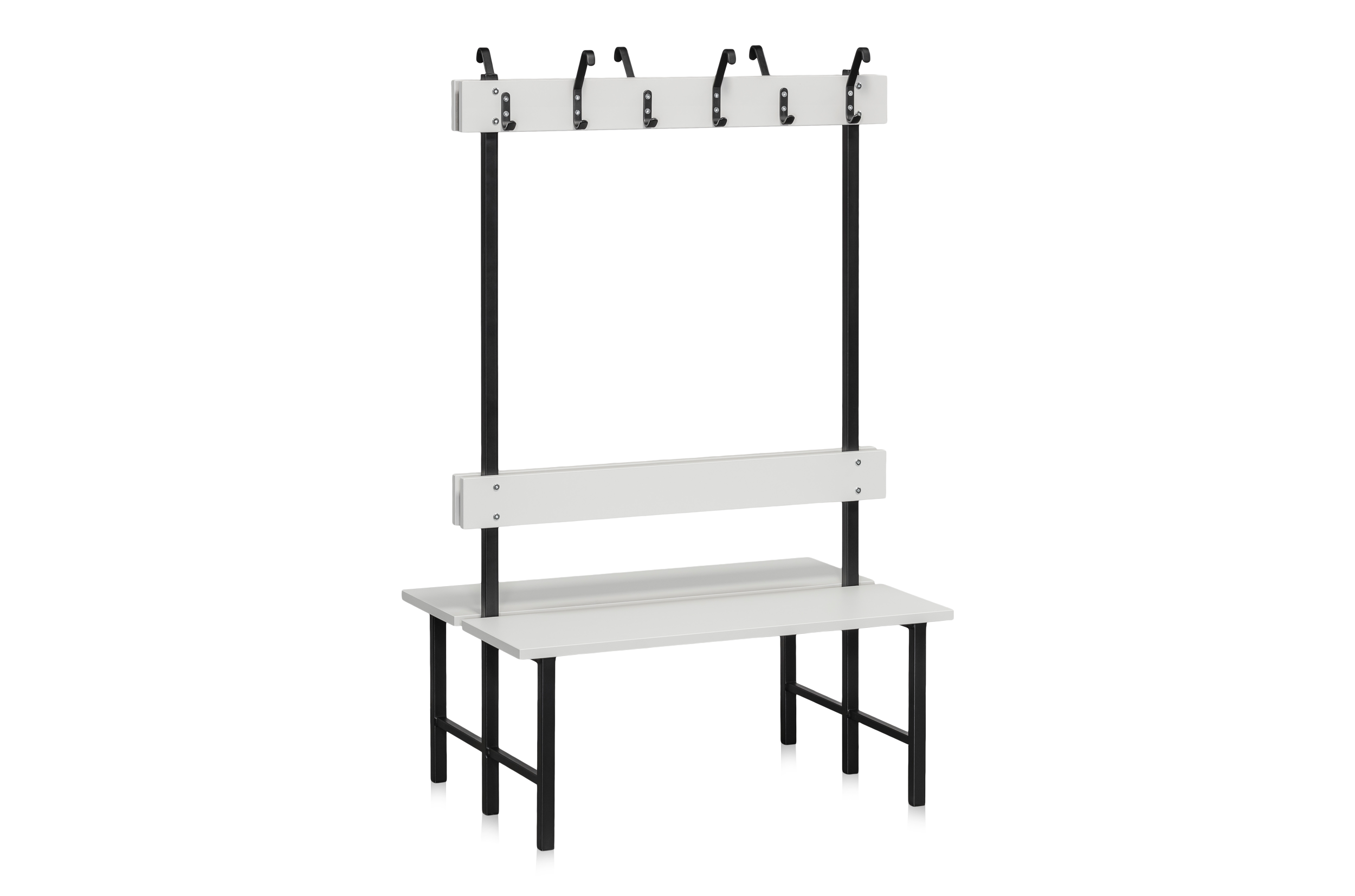 Bench Double-Sided 1000 mm Light Grey