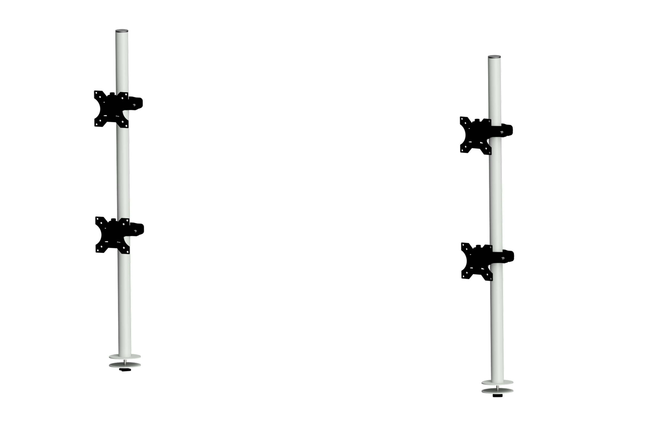 Superstructure with Screen Holder Control Room Workstation