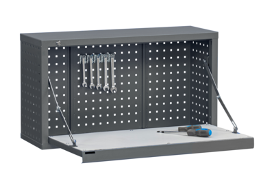 Perforerat Verktygsskåp inklusive Fällbar Arbetsyta