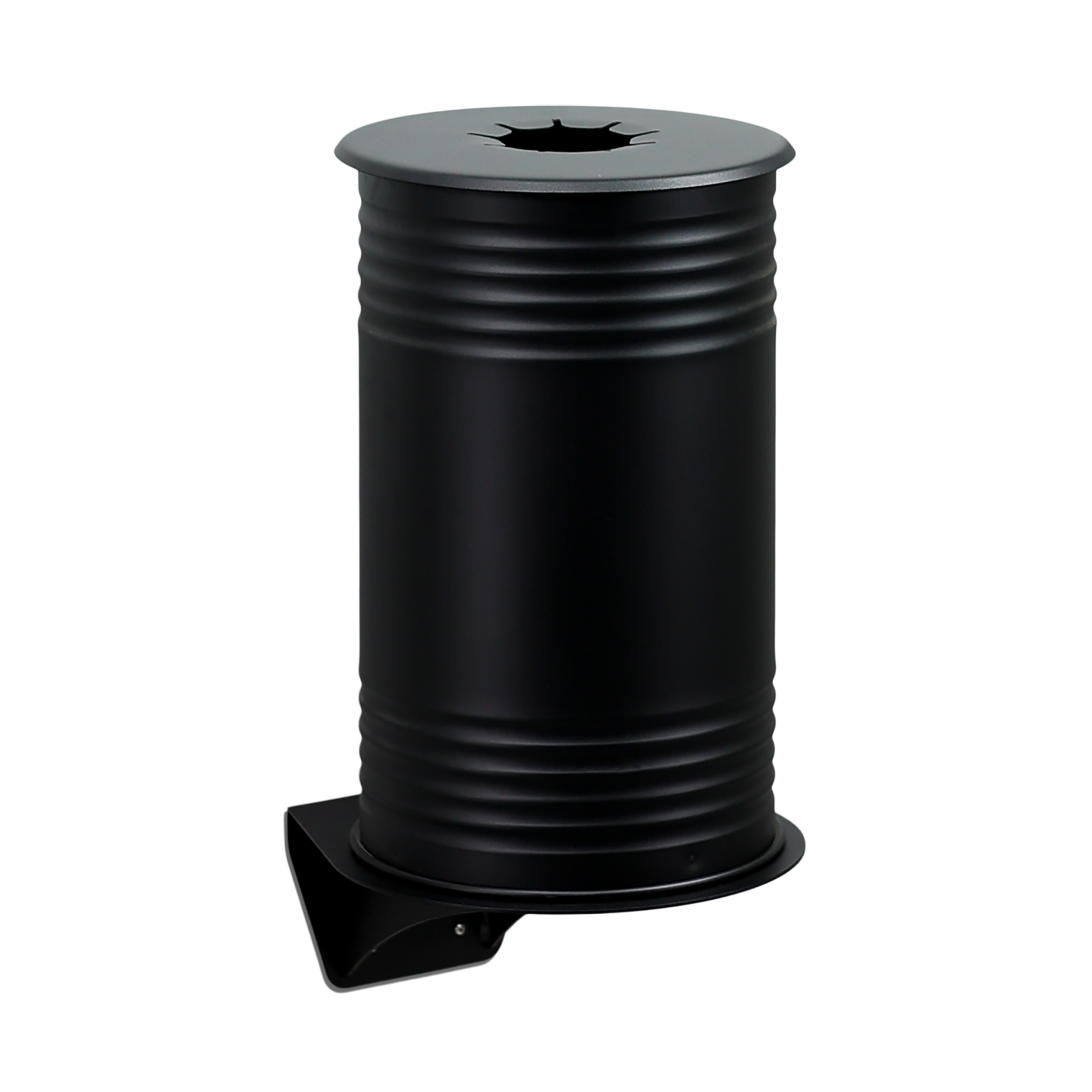 Waste Bin Tin, Can Deposit, Wall, Black