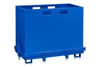 Bottentömmande Container 1800 l Blå