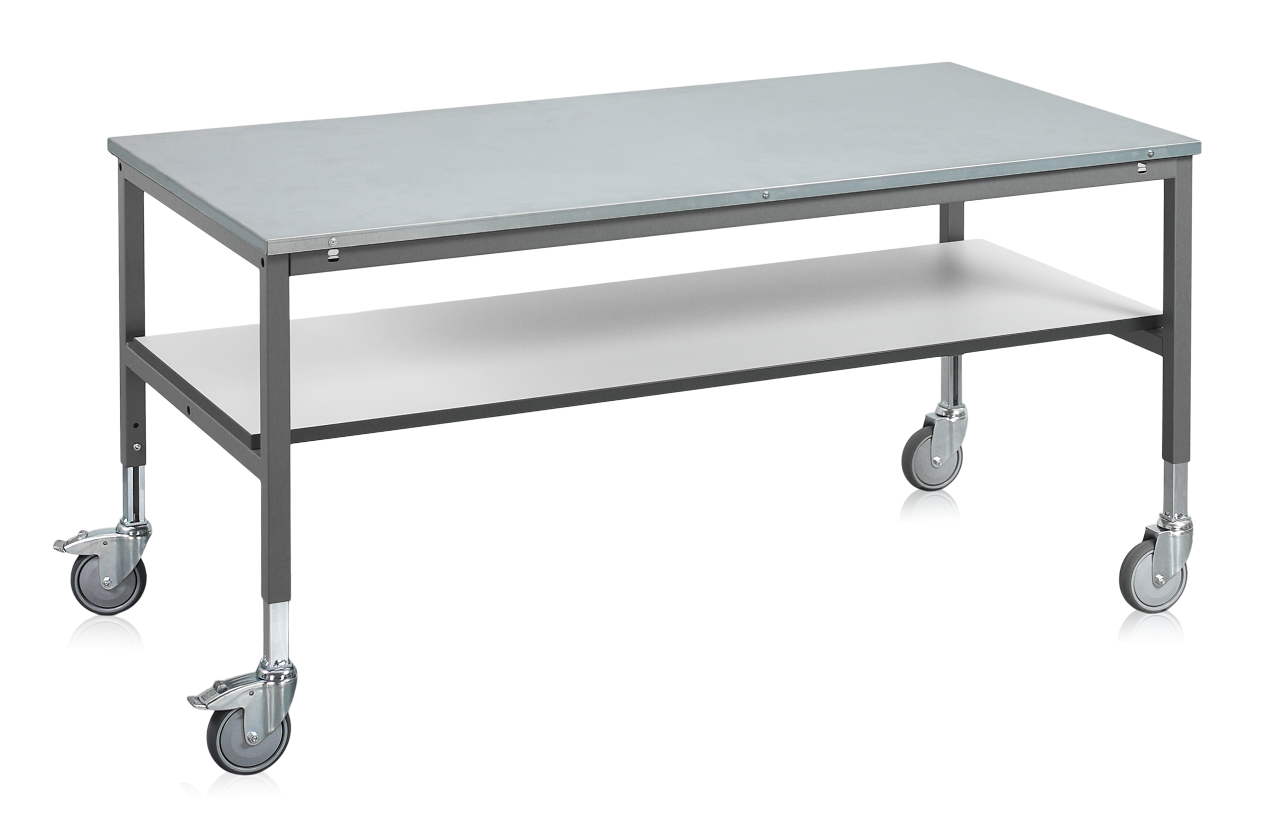 Arbetsbord LD Mobilt 1600x800 mm Plåt