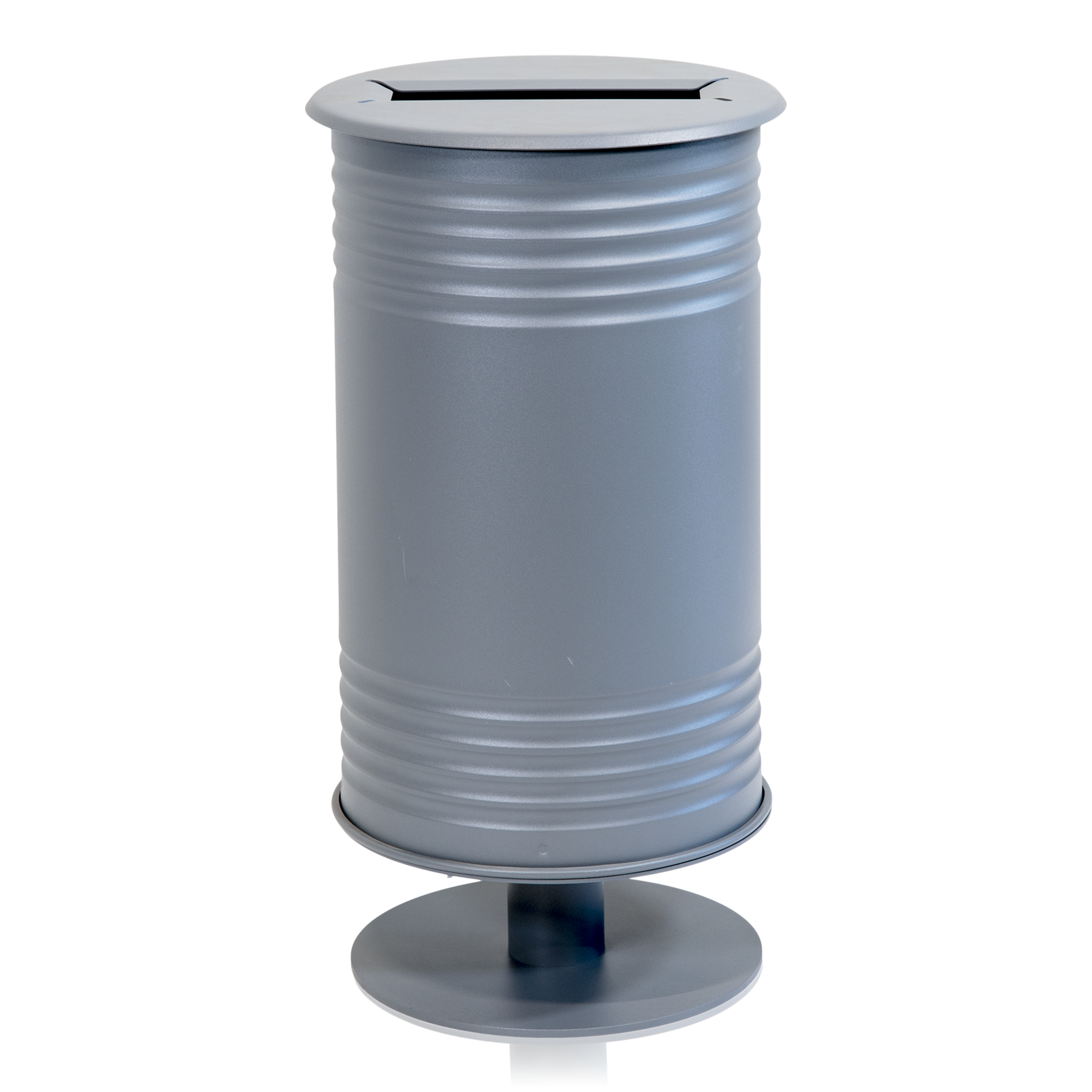Waste Bin Tin, Paper, Foot, Grey