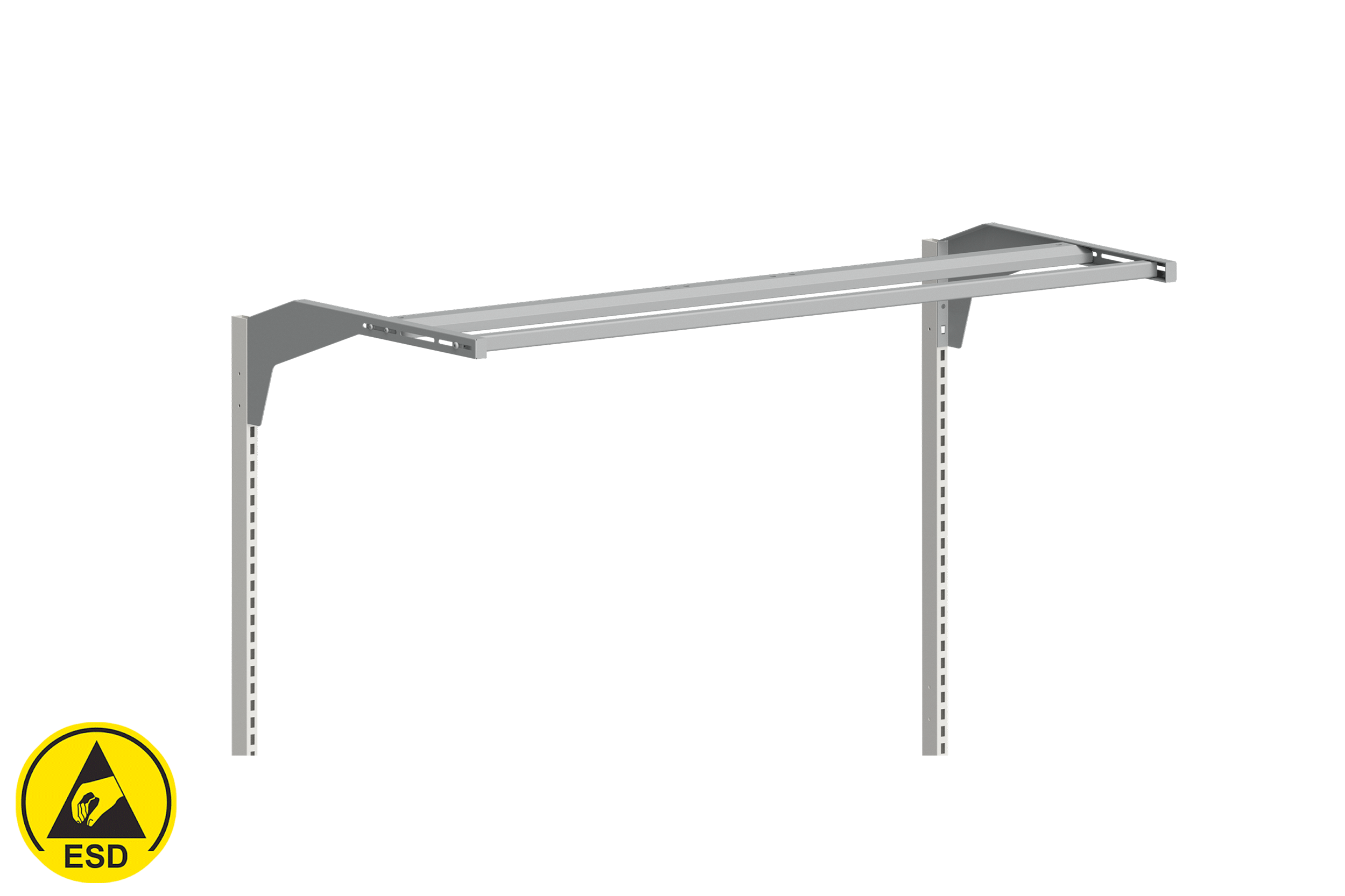 Aufbausatz mit Geräteschiene 670+900 mm ESD