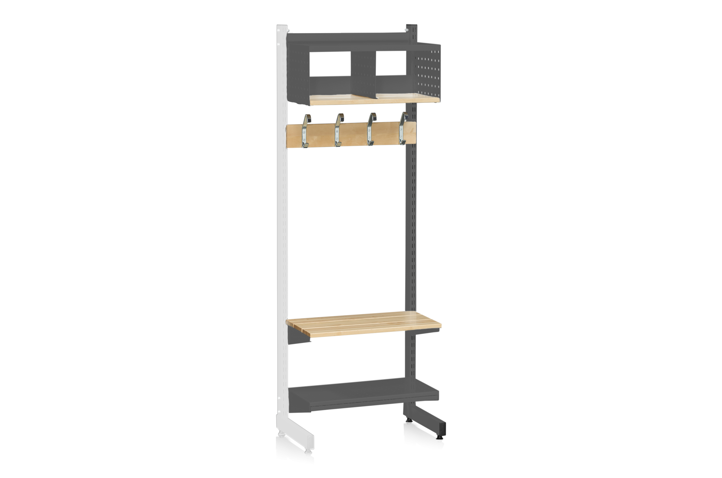 L-Stand Extension 600 mm Complete 4 Grey