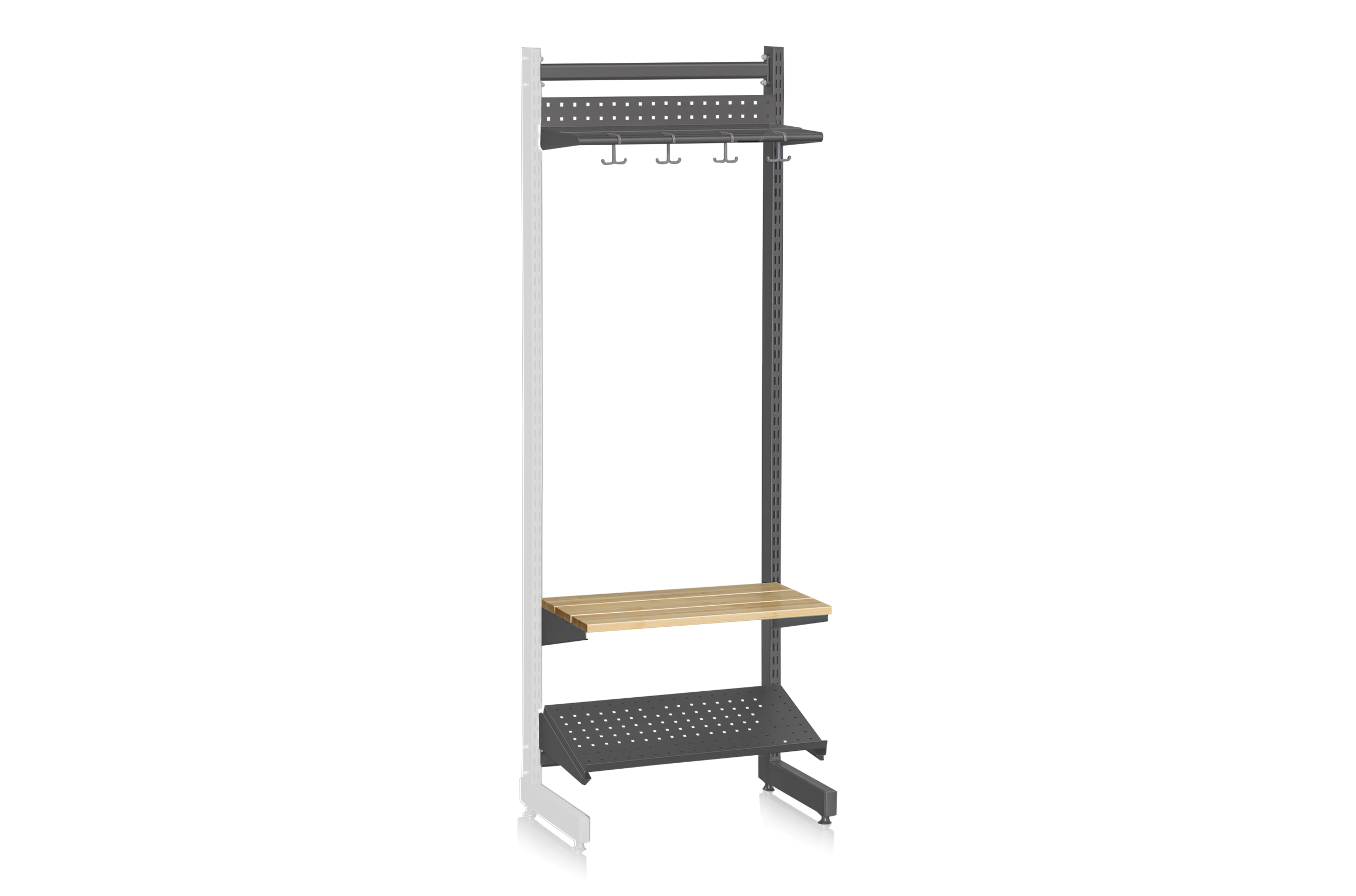 L-Stand Extension 600 mm Complete 5 Grey