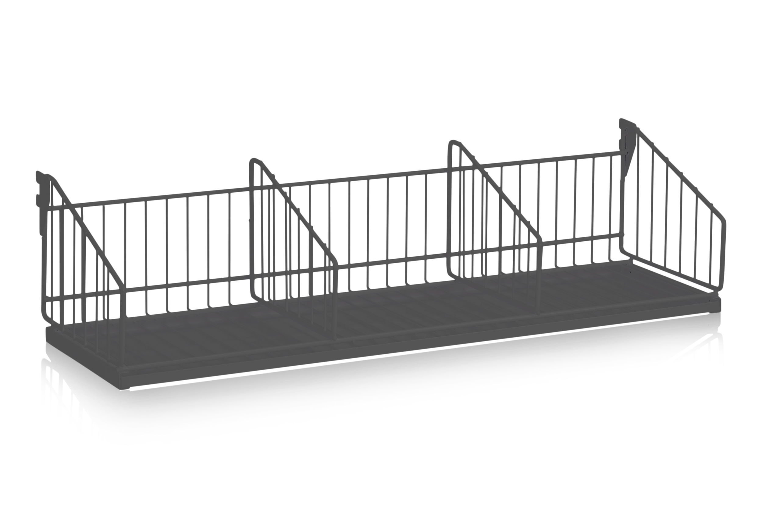 Shoe Shelf including Drip Tray 900 mm Grey