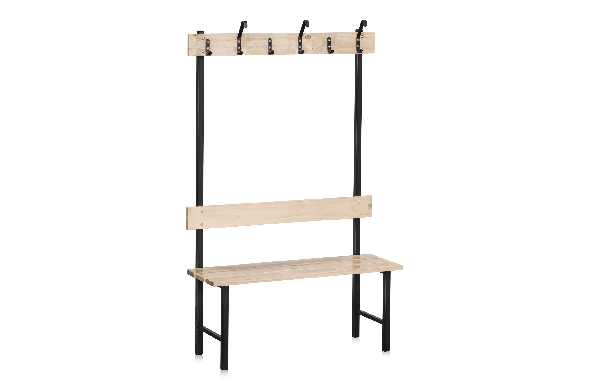 Umkleidebank Einseitig 1000 mm - Kiefernholz