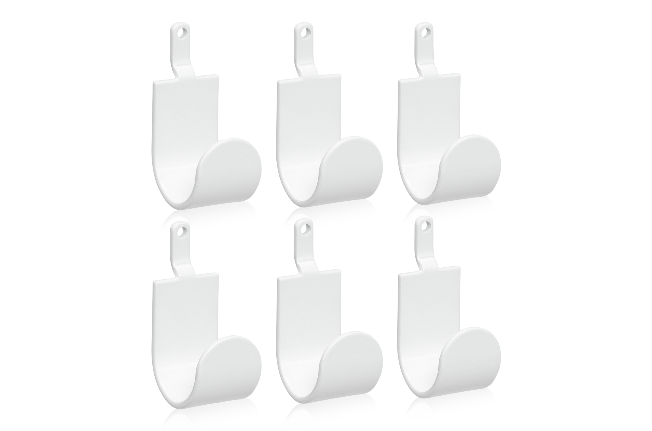 W Hook 6-pack White