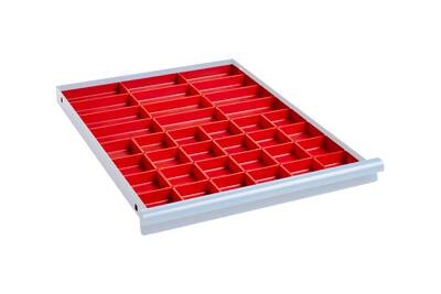 Lådinredning 50 mm Plastlådor Kombination 3