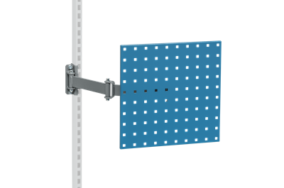 Perforated Panel Blue including Flexible Arm RAL 5009